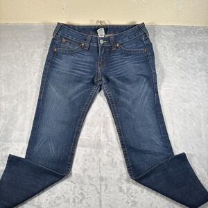 True Religion Billy Men 32 (38x30) USA Bootcut Flap Pocket Horseshoe stitching